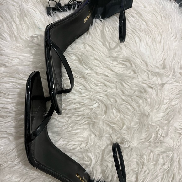 COPY - OPYUM SANDALS IN PATENT LEATHER WITH BLACK HEEL SIZE 39 *NEVER WORN * - Picture 3 of 5